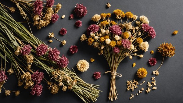 Décoration et accessoires uniques en fleur séchée chez l'alizé fleurie